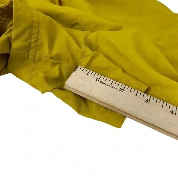 DSG NOTCHED WOVEN SHORTS GROUNDED YELLOW DRAWSTRING WAIST WOMENS SIZE SMALL - Picture 6 of 8